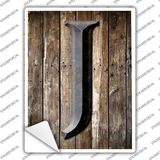 Letter J Novelty Rectangle Sticker Decal