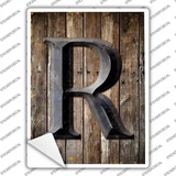 Letter R Novelty Rectangle Sticker Decal