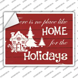 Home For The Holidays Novelty Rectangle Sticker Decal