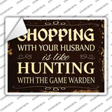 Shopping Novelty Rectangle Sticker Decal