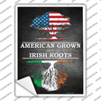 American Grown Irish Roots Novelty Rectangle Sticker Decal