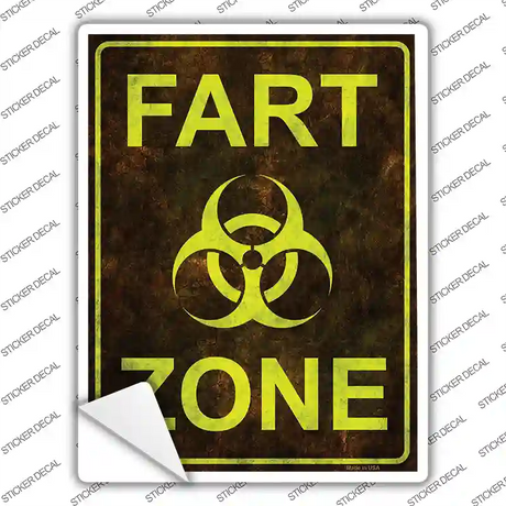 Fart Zone Novelty Rectangle Sticker Decal