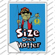 Size Does Matter Novelty Rectangle Sticker Decal