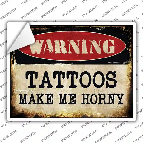 Tattoos Novelty Rectangle Sticker Decal