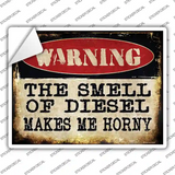 The Smell Of Diesel Novelty Rectangle Sticker Decal