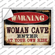 Women Cave Novelty Rectangle Sticker Decal