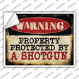 A Shotgun Novelty Rectangle Sticker Decal