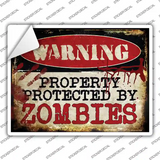 Zombies Novelty Rectangle Sticker Decal