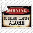 No Skinny Dipping Novelty Rectangle Sticker Decal
