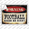 Football Novelty Rectangle Sticker Decal
