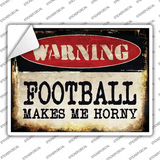 Football Novelty Rectangle Sticker Decal