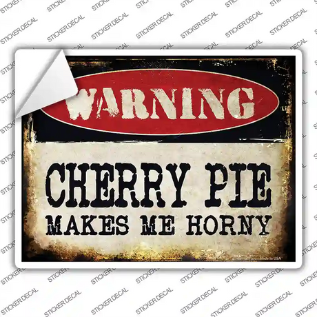 Cherry Pie Novelty Rectangle Sticker Decal