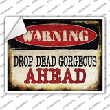 Drop Dead Gorgeous Novelty Rectangle Sticker Decal