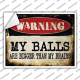 My Balls Novelty Rectangle Sticker Decal