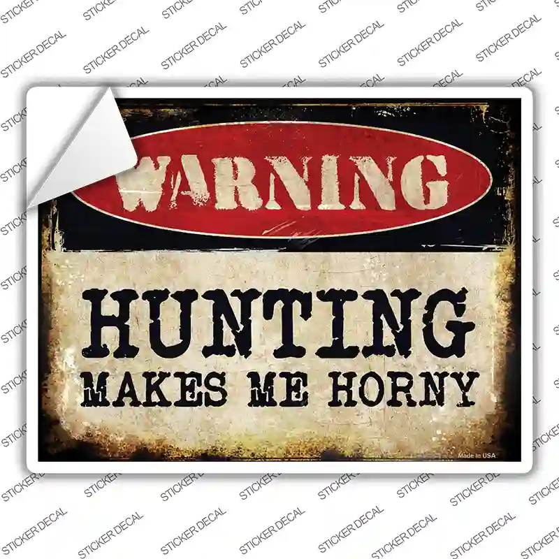 Hunting Novelty Rectangle Sticker Decal