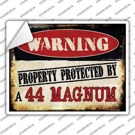 44 Magnum Novelty Rectangle Sticker Decal