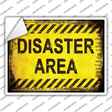 Disaster Area Novelty Rectangle Sticker Decal