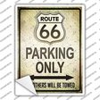 Route 66 Only Novelty Rectangle Sticker Decal