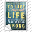 Creative Life Novelty Rectangle Sticker Decal