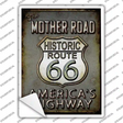 Historic Mother Road Route 66 Novelty Rectangle Sticker Decal