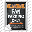 Oklahoma State Novelty Rectangle Sticker Decal
