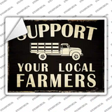 Support Farmers Novelty Rectangle Sticker Decal