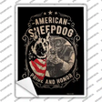 American Sheepdog Novelty Rectangle Sticker Decal