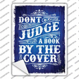 Dont Judge Book Cover Novelty Rectangle Sticker Decal