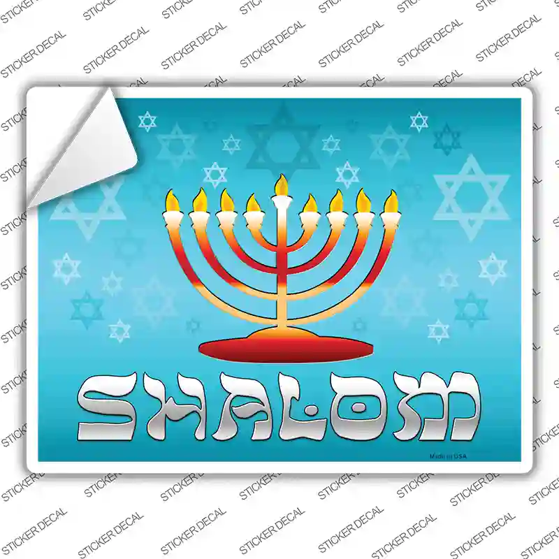 Shalom Novelty Rectangle Sticker Decal