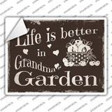 Grandmas Garden Novelty Rectangle Sticker Decal