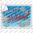 Happy Holidays Novelty Rectangle Sticker Decal