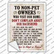 To Non Pet Owners Novelty Rectangle Sticker Decal