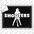 Shooters Novelty Rectangle Sticker Decal