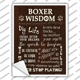 Boxer Wisdom Novelty Rectangle Sticker Decal