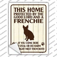Frenchie Protected Novelty Rectangle Sticker Decal