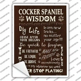 Cocker Spaniel Wisdom Novelty Rectangle Sticker Decal