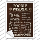 Poodle Wisdom Novelty Rectangle Sticker Decal