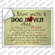 Dog Lover Great Talker Novelty Rectangle Sticker Decal