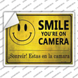 Smile Youre On Camera -Sonreir Estas En La Camera Novelty Rectangle Sticker Decal