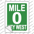 Mile Zero Key West Novelty Rectangle Sticker Decal