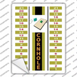 Cornhole Scoreboard Novelty Rectangle Sticker Decal