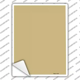 Gold Blank Novelty Rectangle Sticker Decal