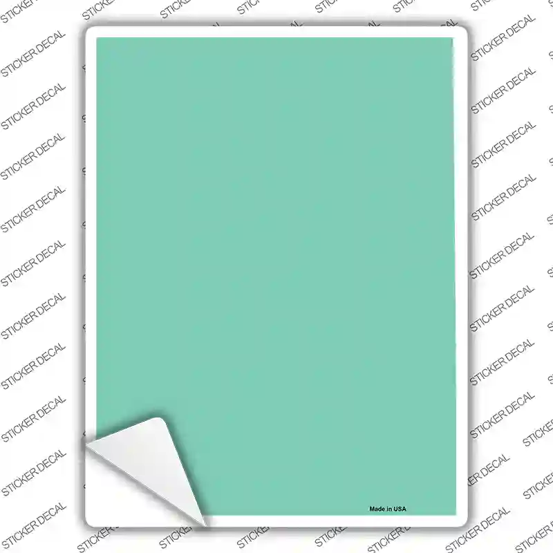 Mint Blank Novelty Rectangle Sticker Decal