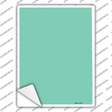 Mint Blank Novelty Rectangle Sticker Decal