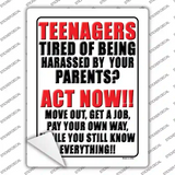Teenagers Tired Of Being Harassed Novelty Rectangle Sticker Decal