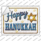 Happy Hanukkah Novelty Rectangle Sticker Decal