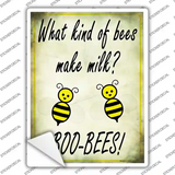 Boo Bees Pun Novelty Rectangle Sticker Decal