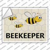Beekeeper Novelty Rectangle Sticker Decal