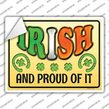 Irish and Proud Novelty Rectangle Sticker Decal