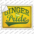 Ginger Pride Novelty Rectangle Sticker Decal